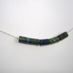 Sterling Silver & Blue-Green Stones..